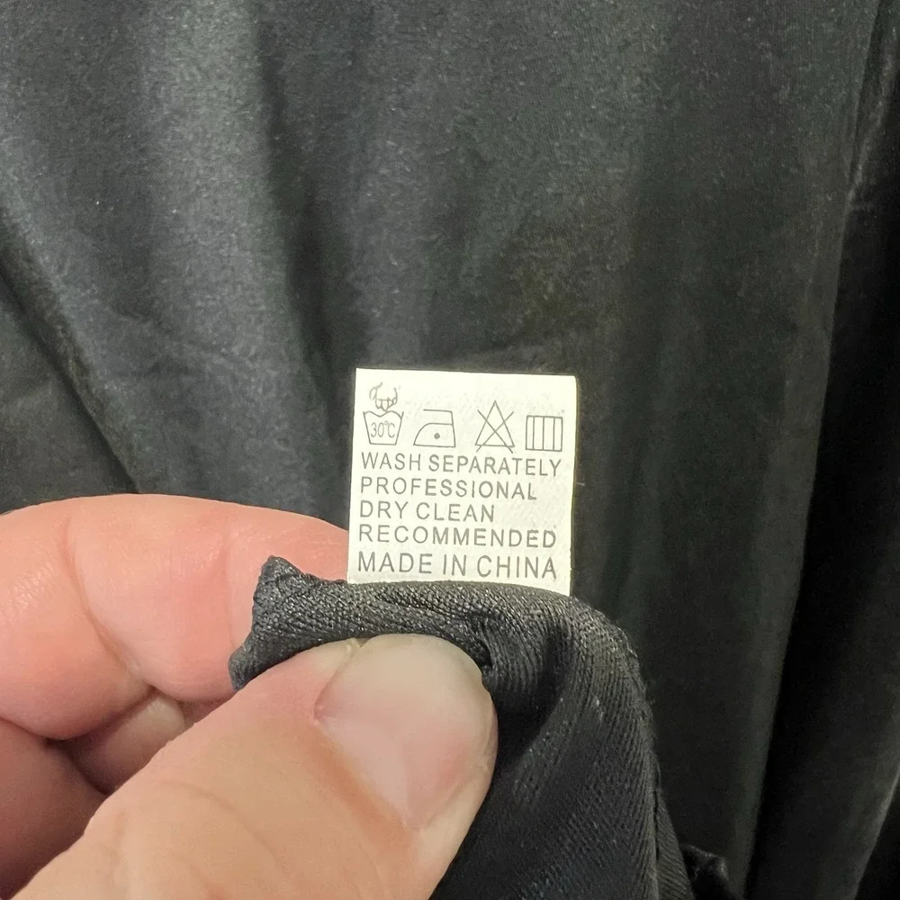 Black A-line sleeveless cocktail dress with a Floral lace top Size XXL - Picture 10 of 10